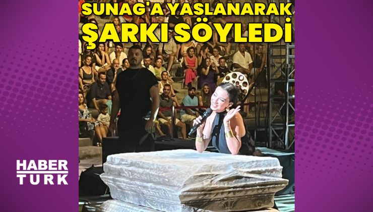 Melike Şahin, Sunag'a yaslanarak şarkı söyledi – Magazin haberleri